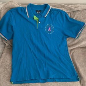 New psycho bunny polo 9 teal blue